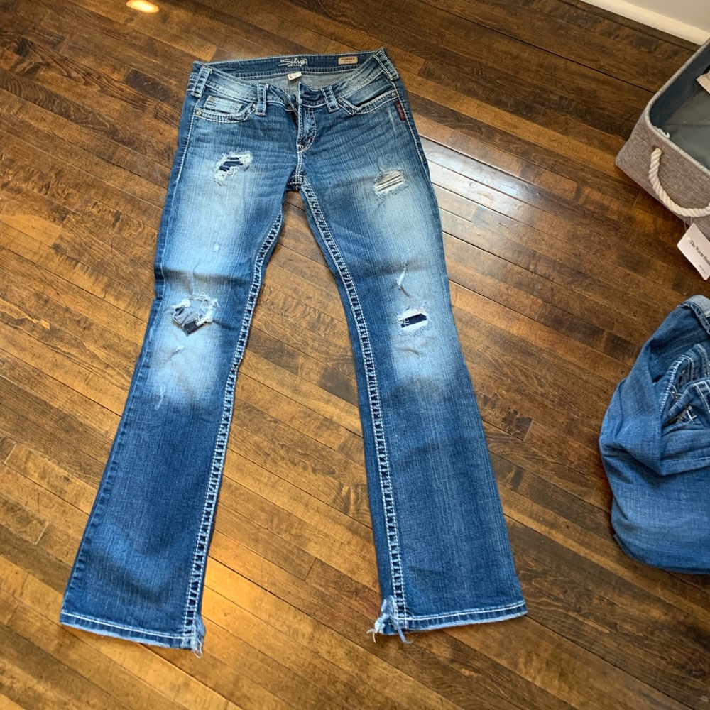 Silver jeans!